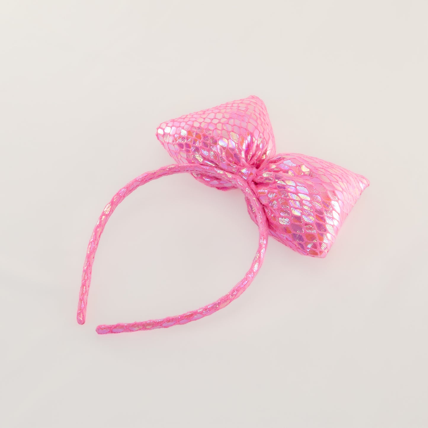 Cordeluță party cu fundă mare Meramaid Party - Magenta