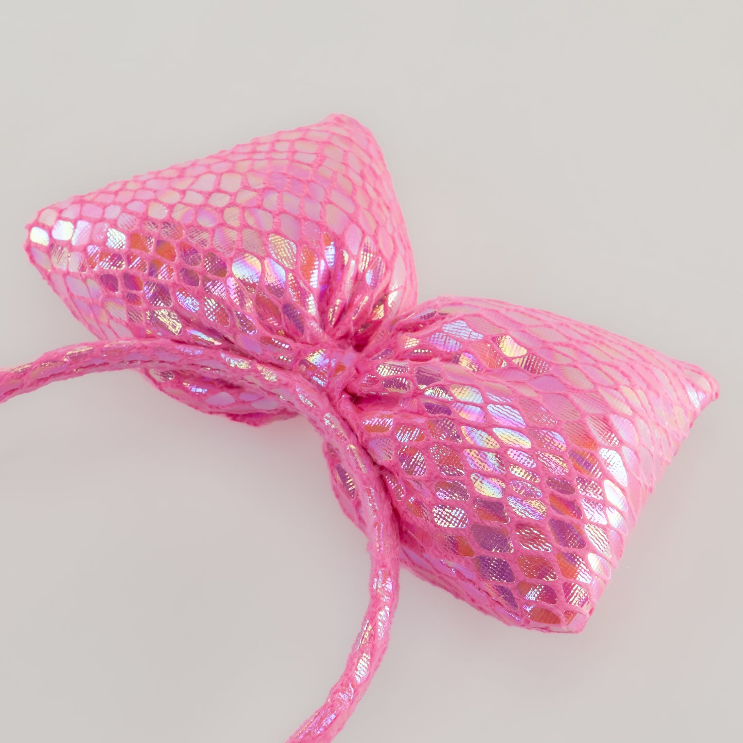 Cordeluță party cu fundă mare Meramaid Party - Magenta