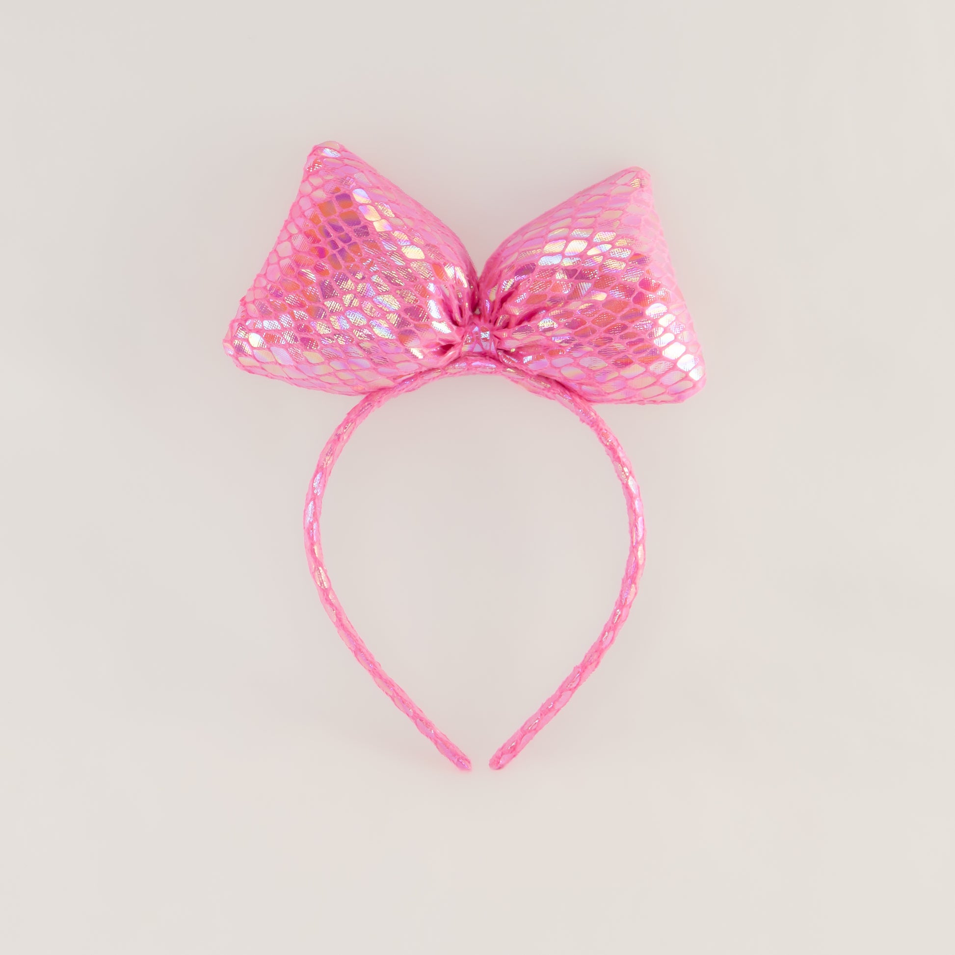 Cordeluță party cu fundă mare Meramaid Party - Magenta