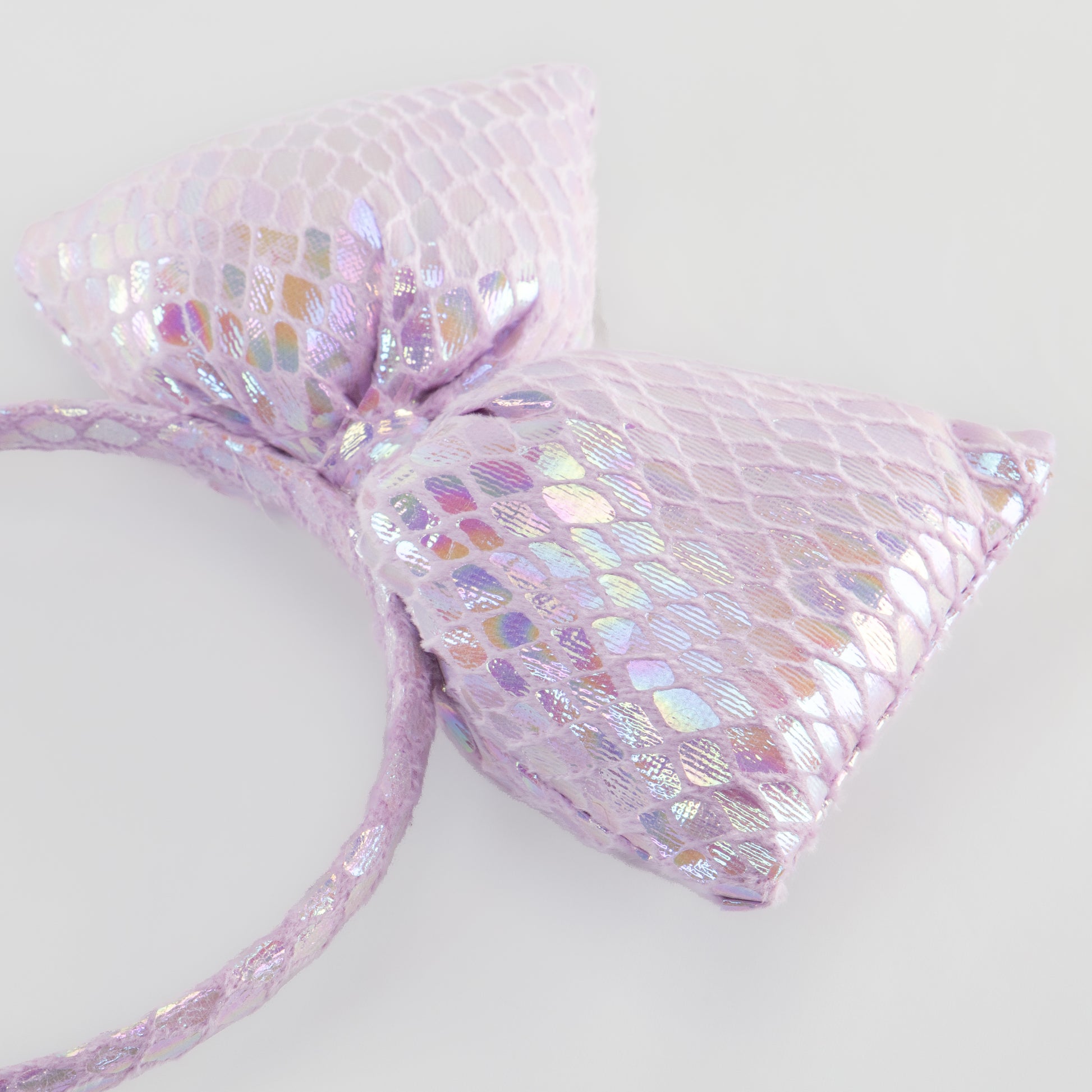 Cordeluță party cu fundă mare Meramaid Party - Mov