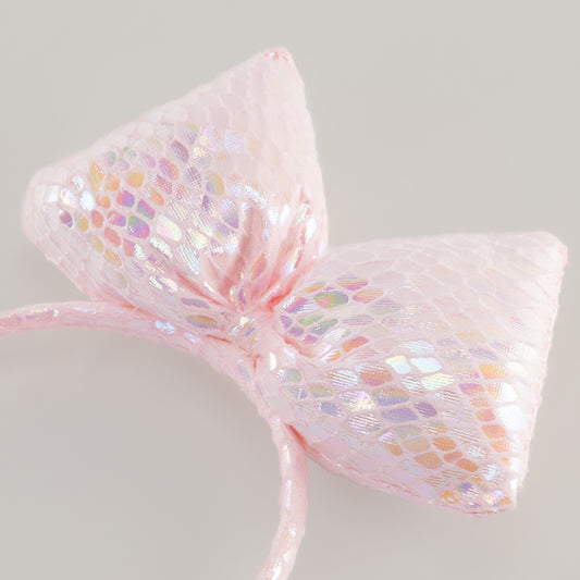 Cordeluță party cu urechi de iepurași paiete strălucitoare - Roz