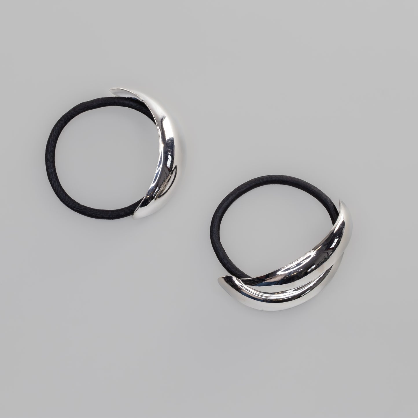 Elastice de păr cu accesoriu metalic Amun - Argintiu