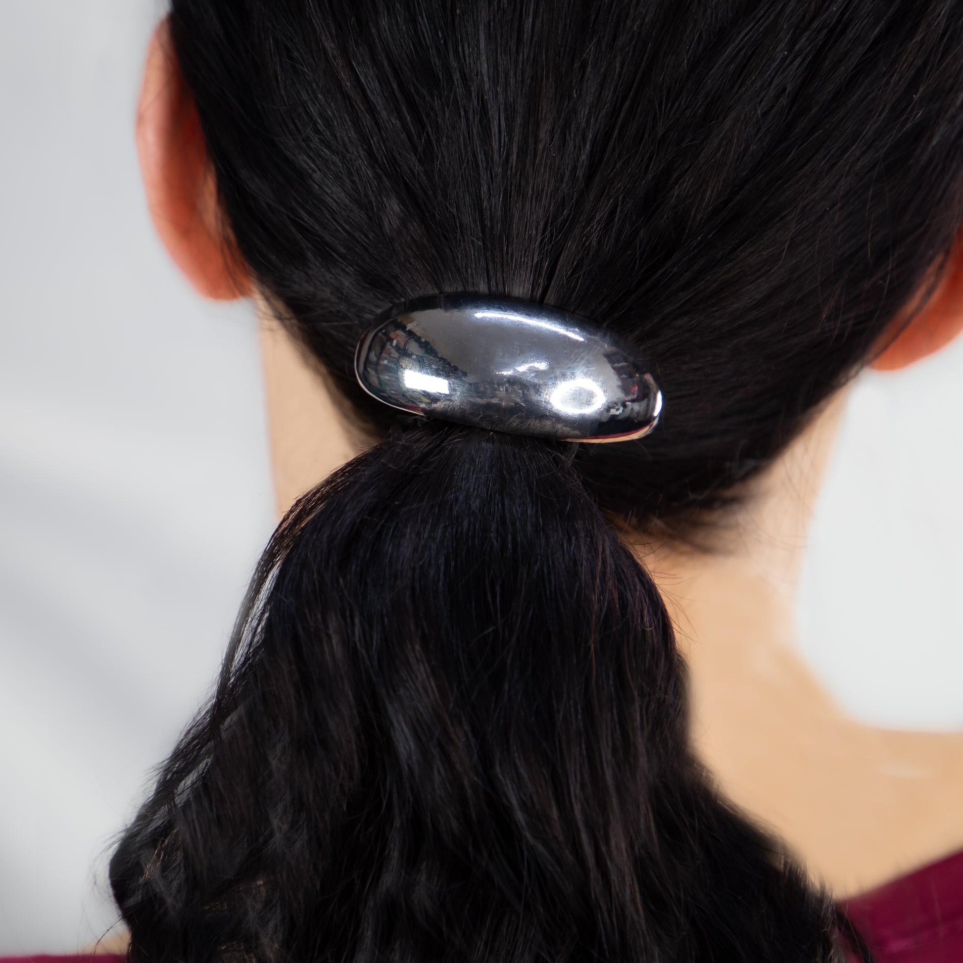 Elastice de păr cu accesoriu metalic Amun - Argintiu