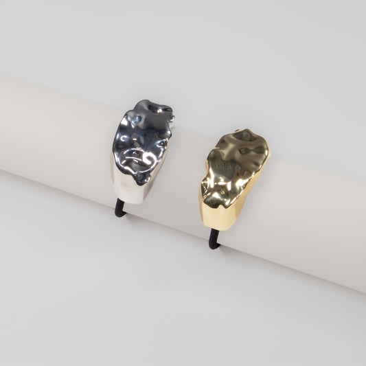 Elastice de păr cu accesoriu metalic Elysia - Auriu, Argintiu