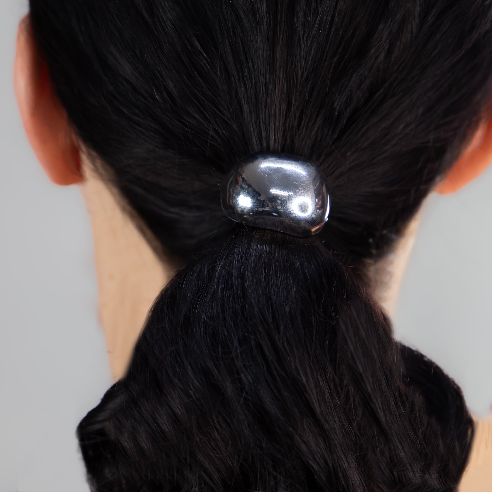 Elastice de păr cu accesoriu metalic Helios - Arginitu