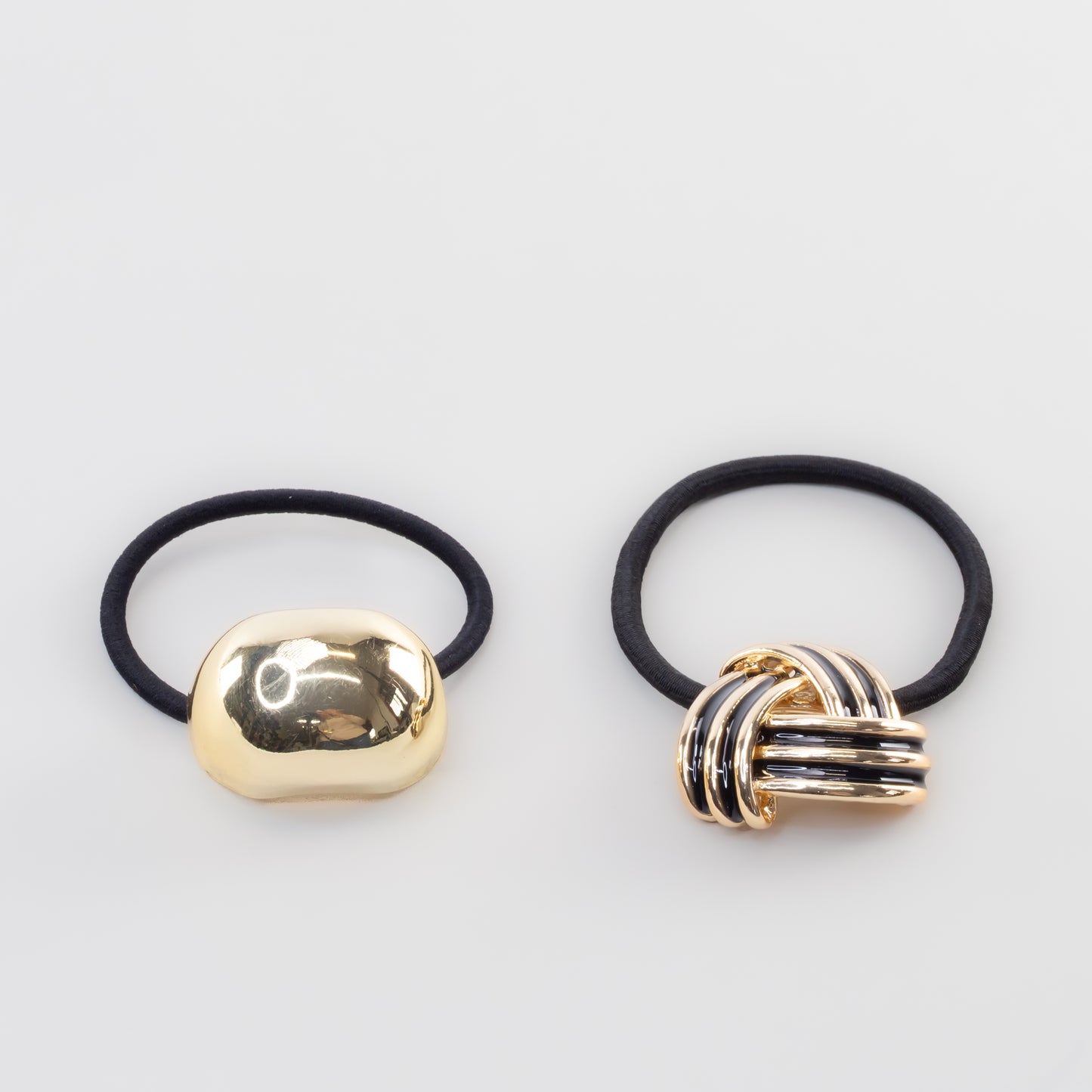 Elastice de păr cu accesoriu metalic Helios - Auriu