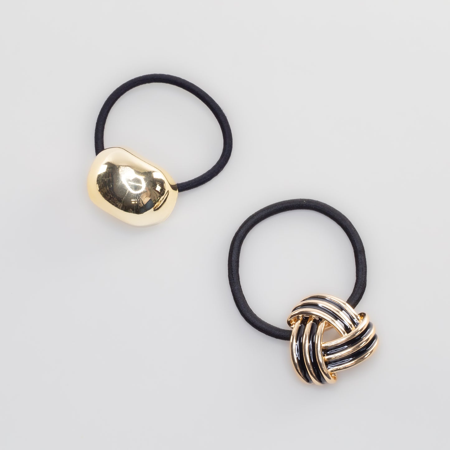Elastice de păr cu accesoriu metalic Helios - Auriu