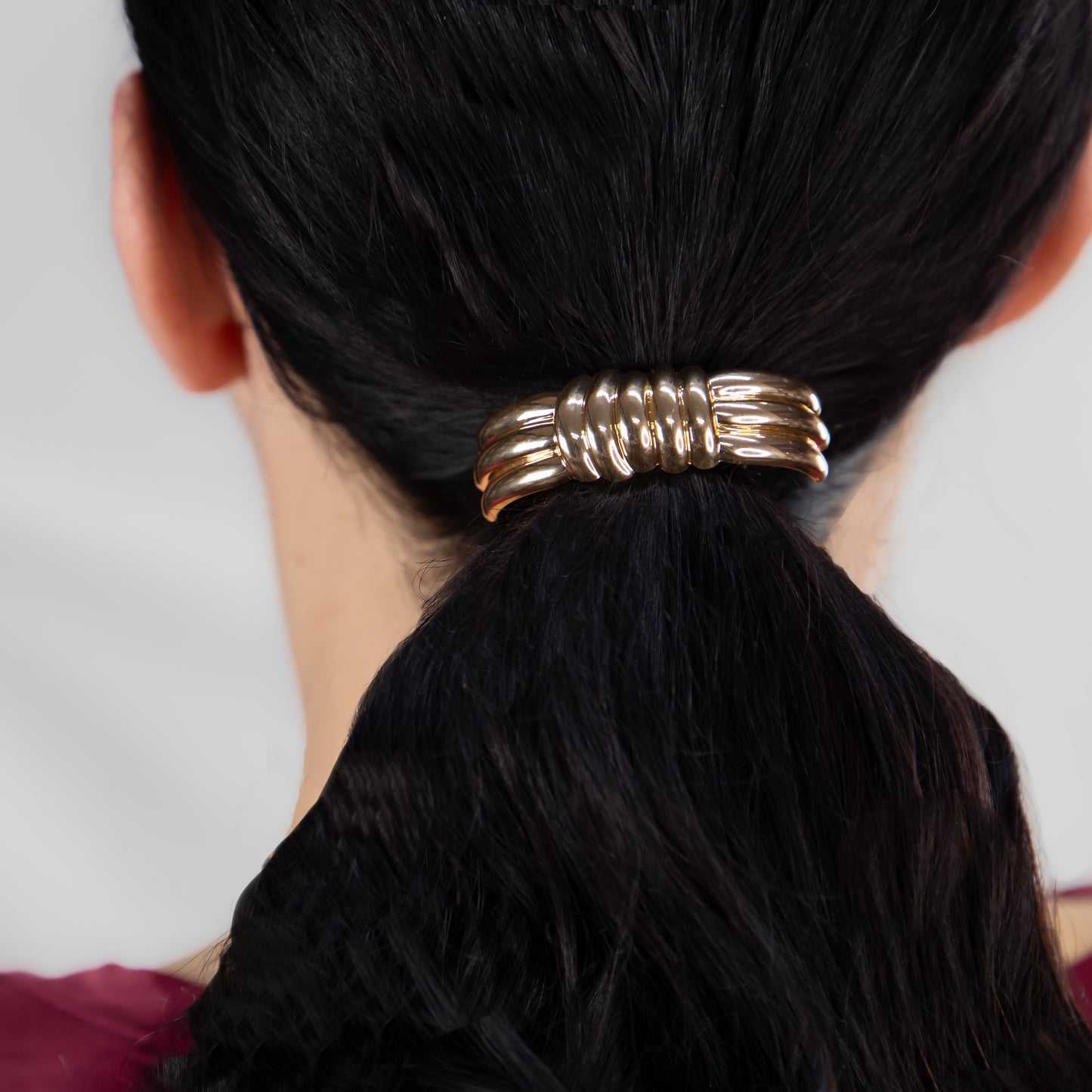 Elastice de păr cu accesoriu metalic Mira - Auriu, Argintiu