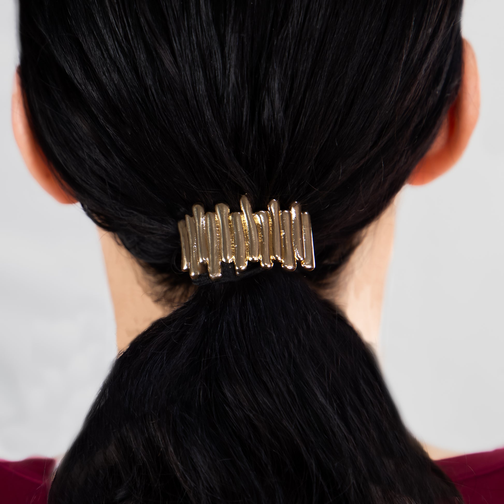 Elastice de păr cu accesoriu metalic Miro - Auriu, Argintiu
