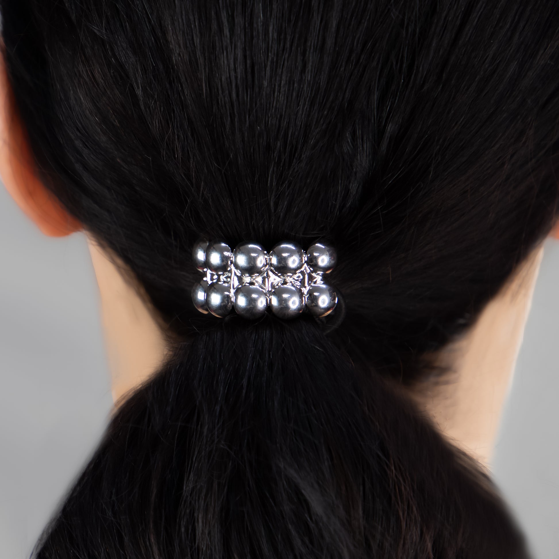 Elastice de păr cu accesoriu metalic Puncta - Arginitu