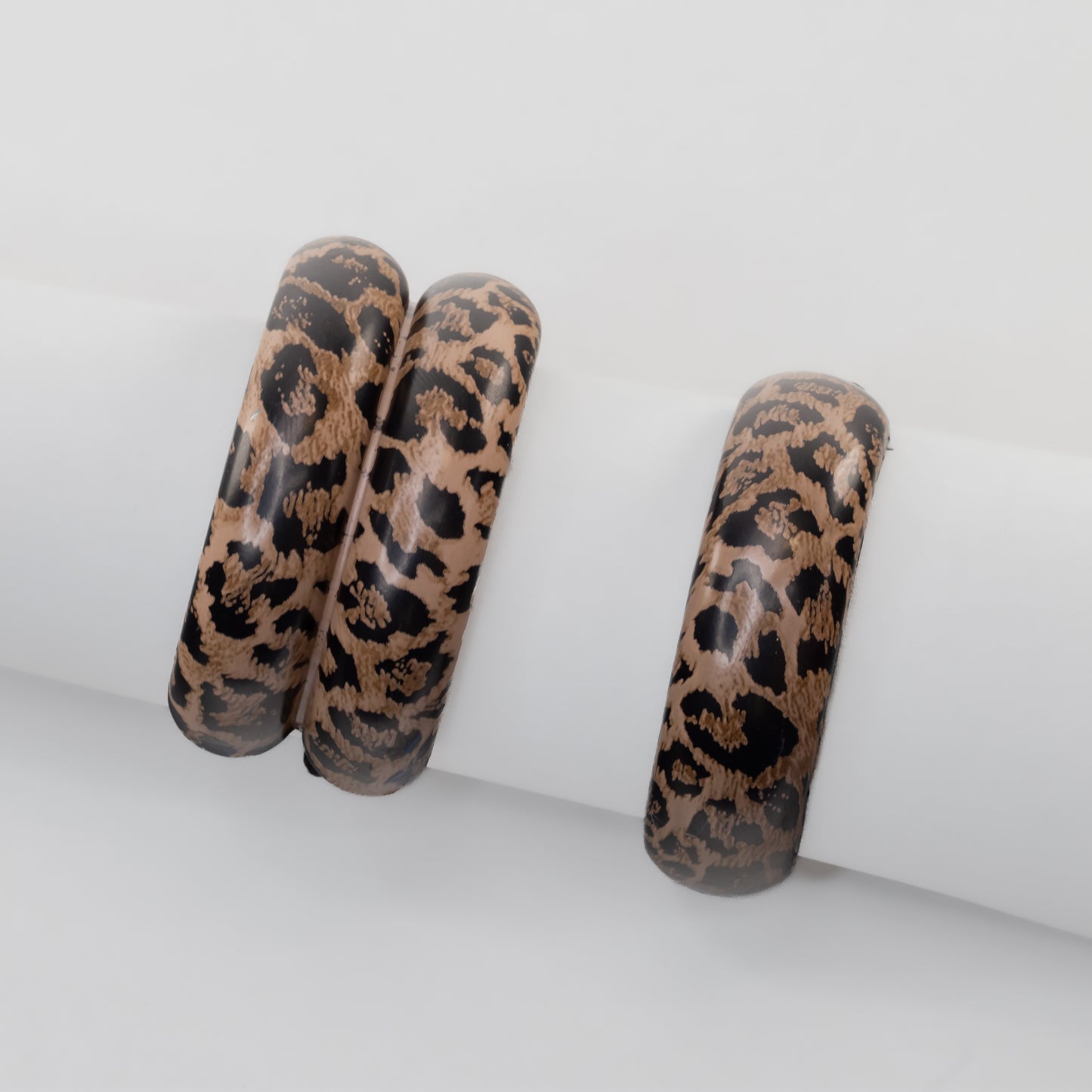 Elastice de păr cu accesoriu metalic Sahara - Maro