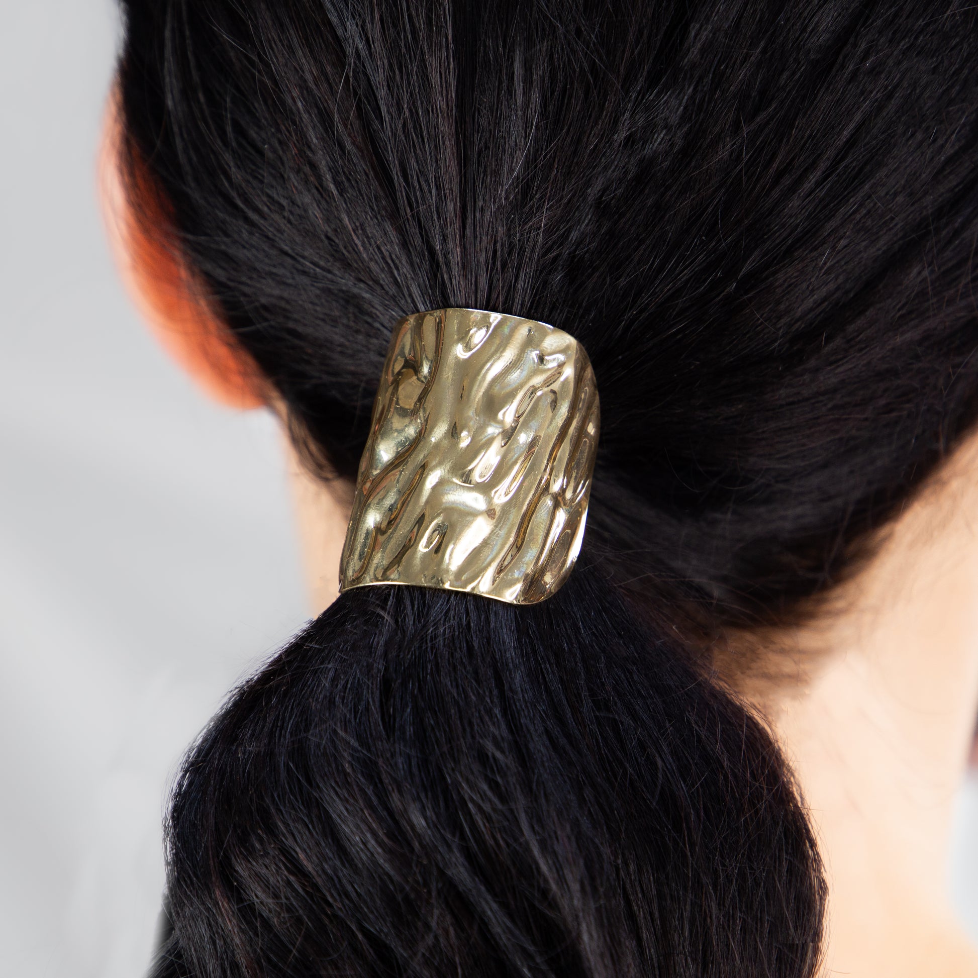 Elastice de păr cu accesoriu metalic Valura - Auriu, Argintiu