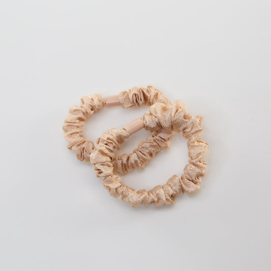 Elastice de păr tip scrunchie Forest Magic, grosime 1 cm, set 2 buc - Galben