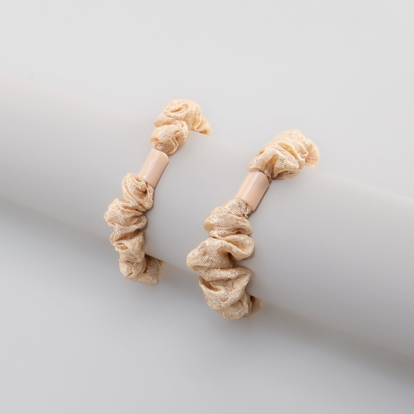 Elastice de păr tip scrunchie Forest Magic, grosime 1 cm, set 2 buc - Galben