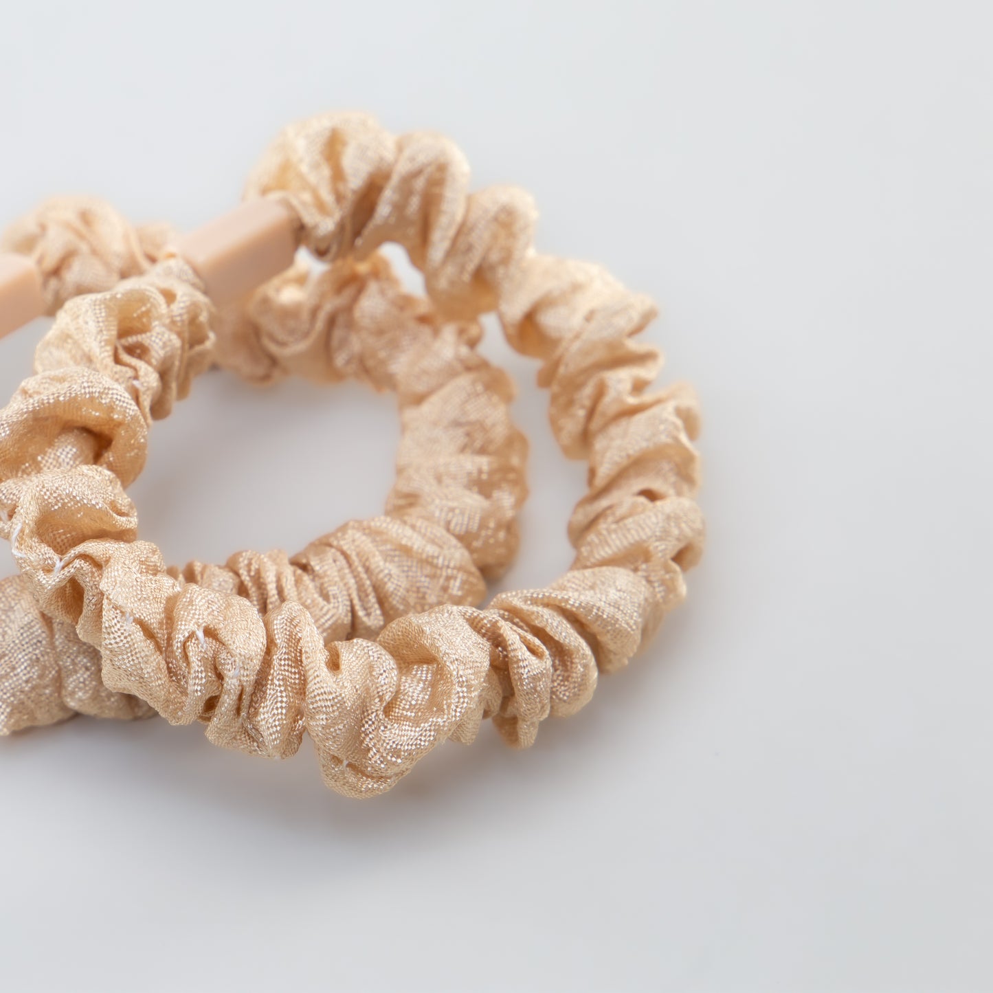Elastice de păr tip scrunchie Forest Magic, grosime 1 cm, set 2 buc - Galben
