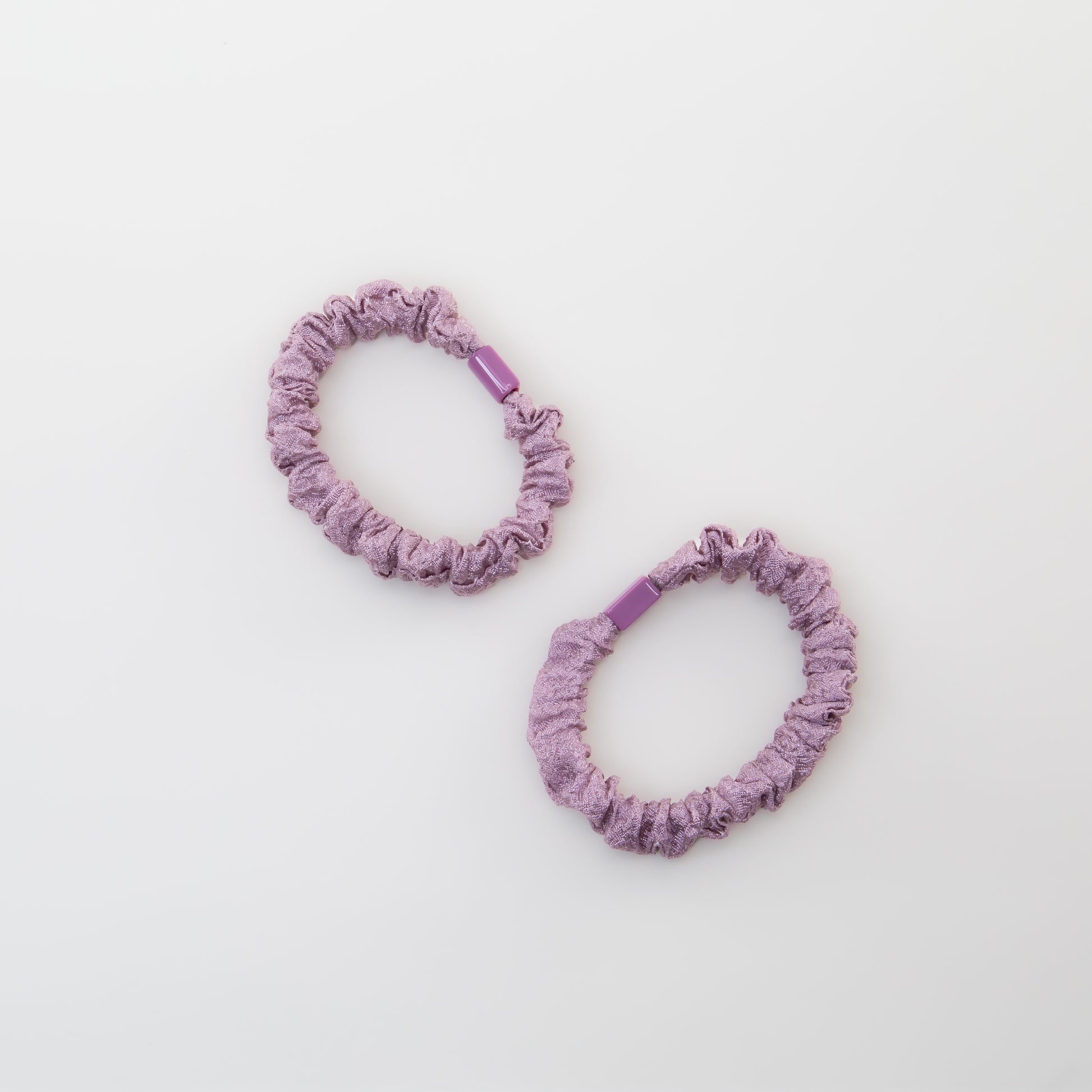 Elastice de păr tip scrunchie Forest Magic, grosime 1 cm, set 2 buc - Mov