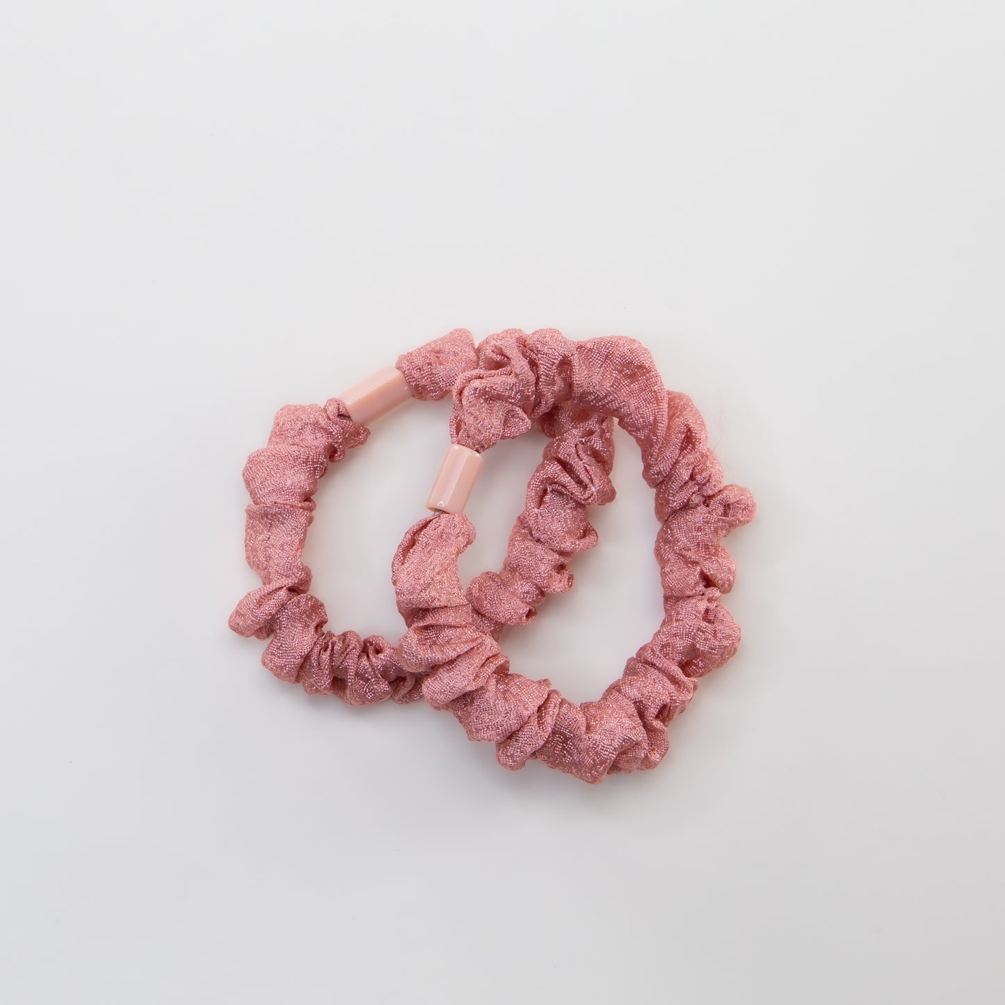 Elastice de păr tip scrunchie Forest Magic, grosime 1 cm, set 2 buc - Roz