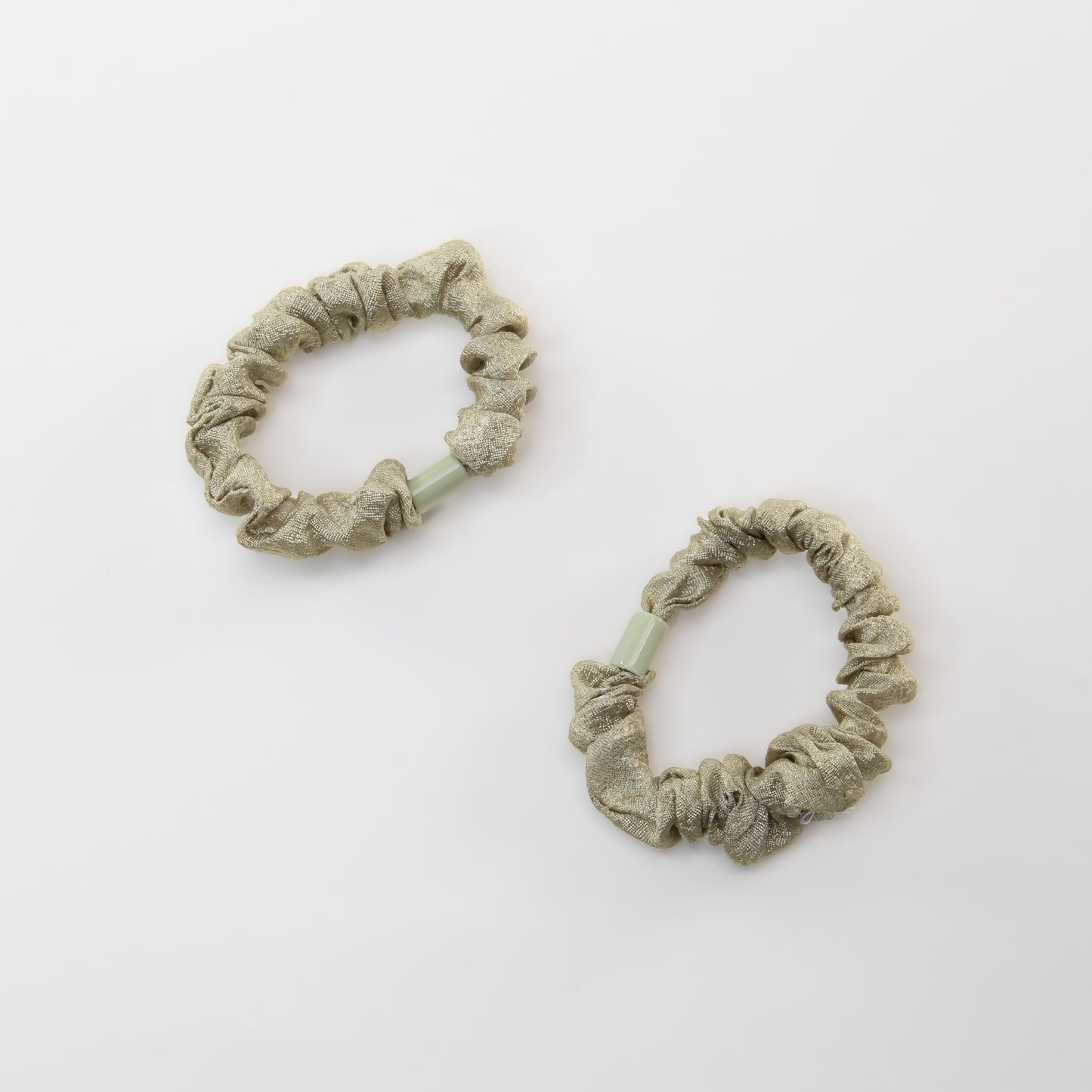 Elastice de păr tip scrunchie Forest Magic, grosime 1 cm, set 2 buc - Verde