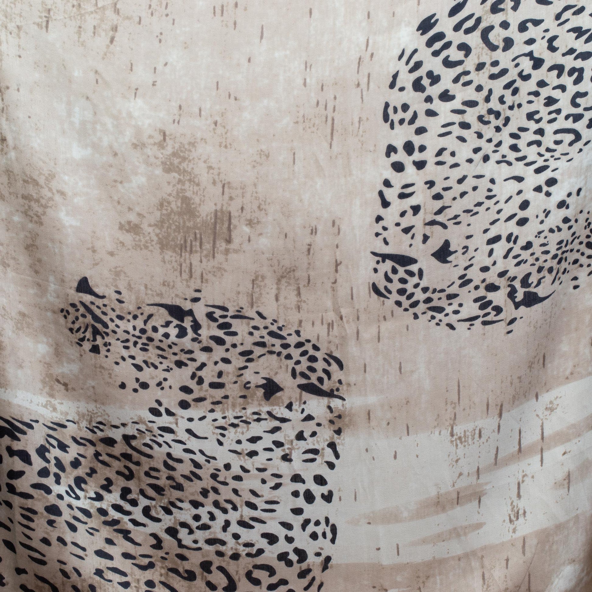 Eșarfă comodă cu animal print, 180 x 90 cm - Bej