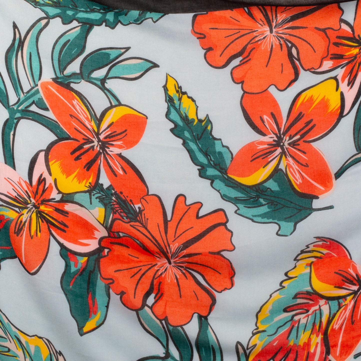 Eșarfă comodă cu imprimeu floral delicios, 180 x 90 cm