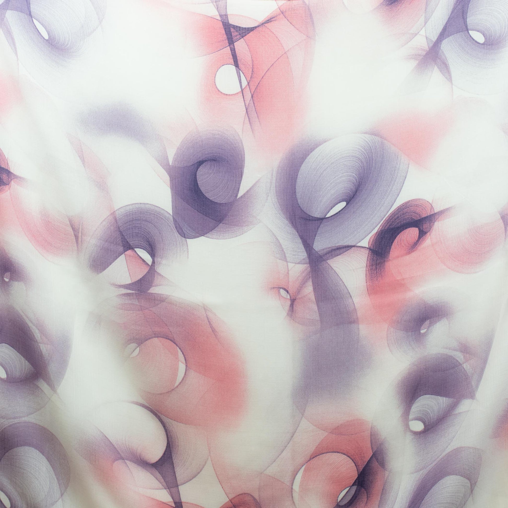 Eșarfă comodă și aerată cu forme gen urme de pensulă, 180 x 85 cm - Girly Vibes