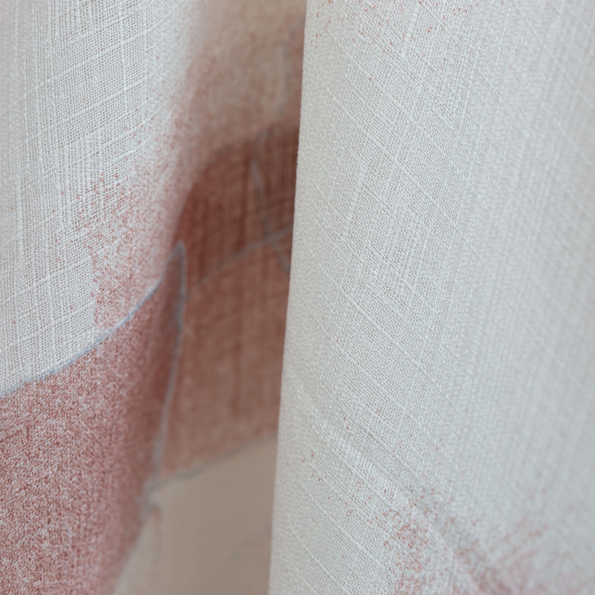 Eșarfă comodă și aerată cu imprimeu mozaic abstract, 180 x 85 cm - Cărămiziu