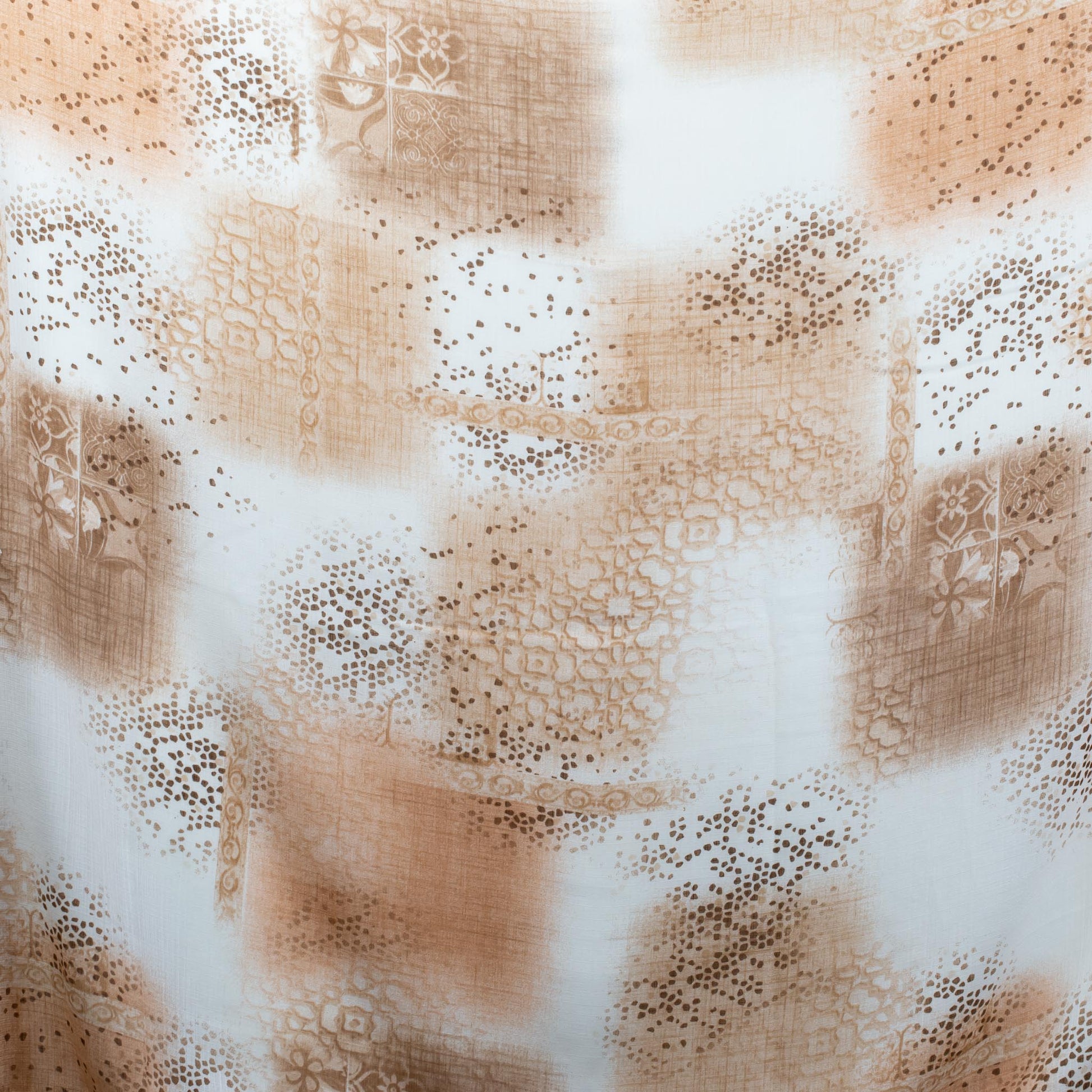 Eșarfă comodă și aerată cu imprimeu narrow streets, 175 x 85 cm - Bej