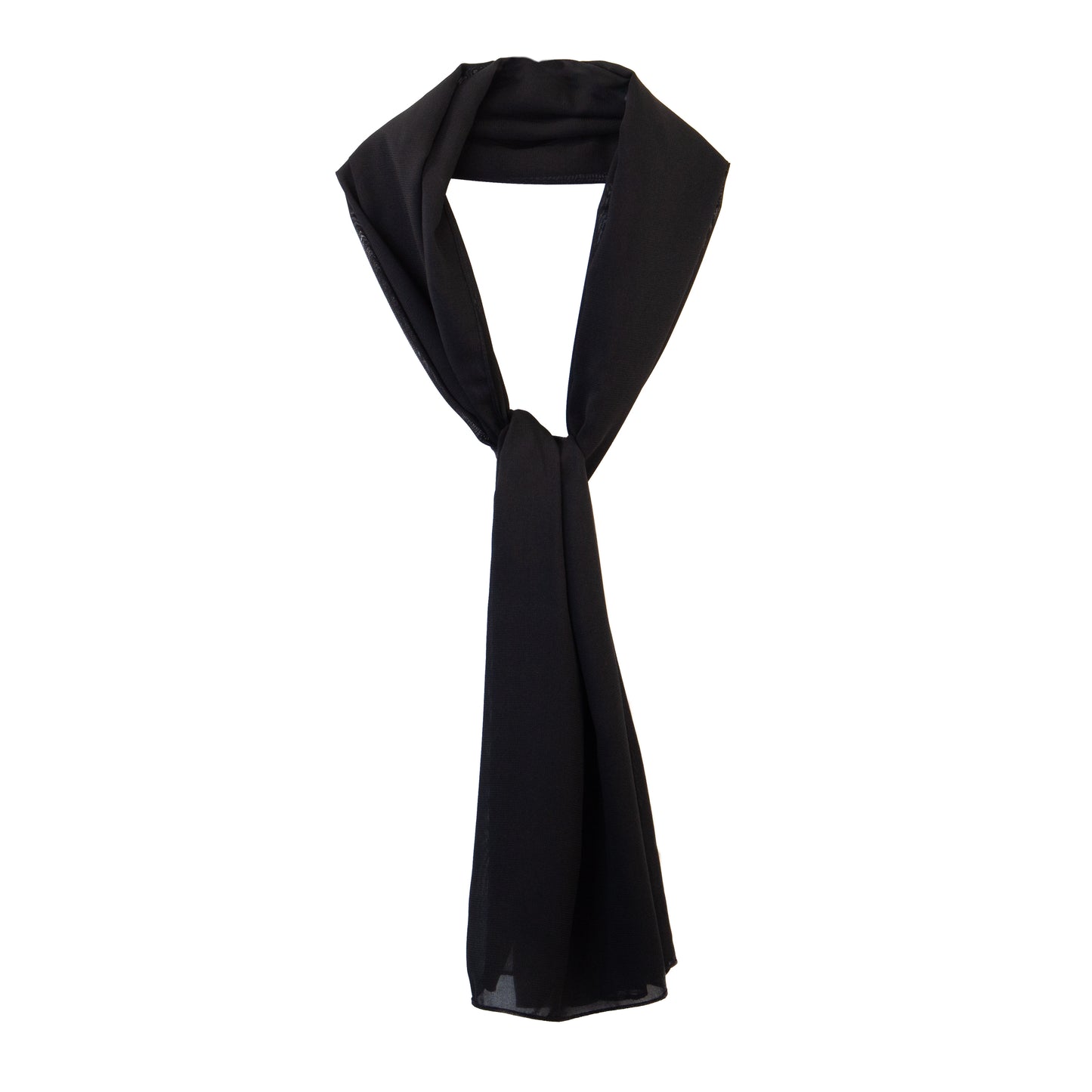 Eșarfă damă aerată, model Delicat, 175 x 65 cm - Negru