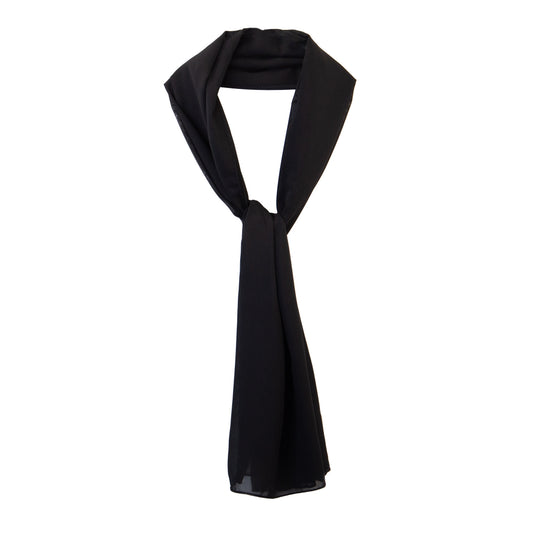 Eșarfă damă aerată, model Delicat, 175 x 65 cm - Negru