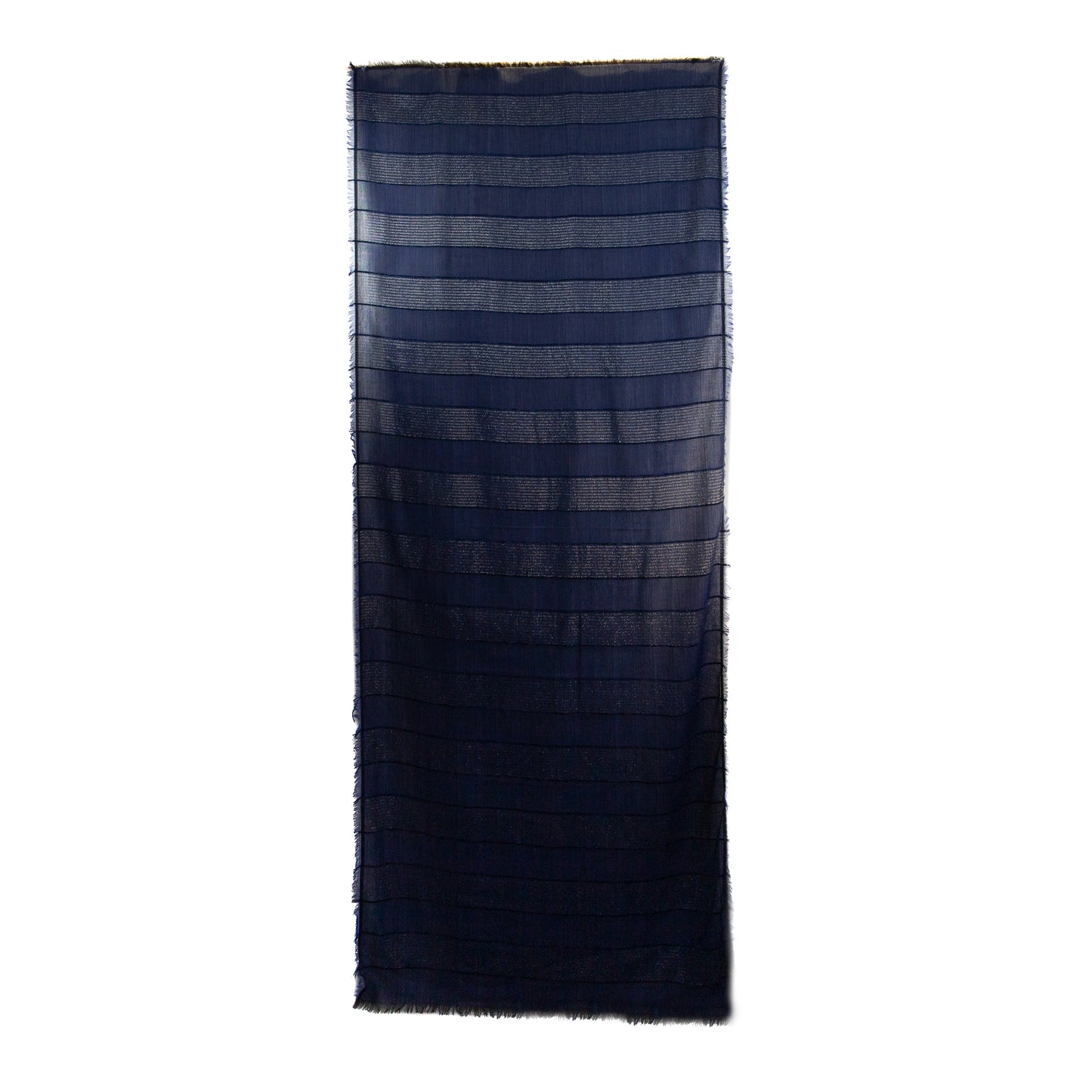 Eșarfă damă comodă cu fire strălucitoare, Luminis, 200 x 80 cm - Albastru