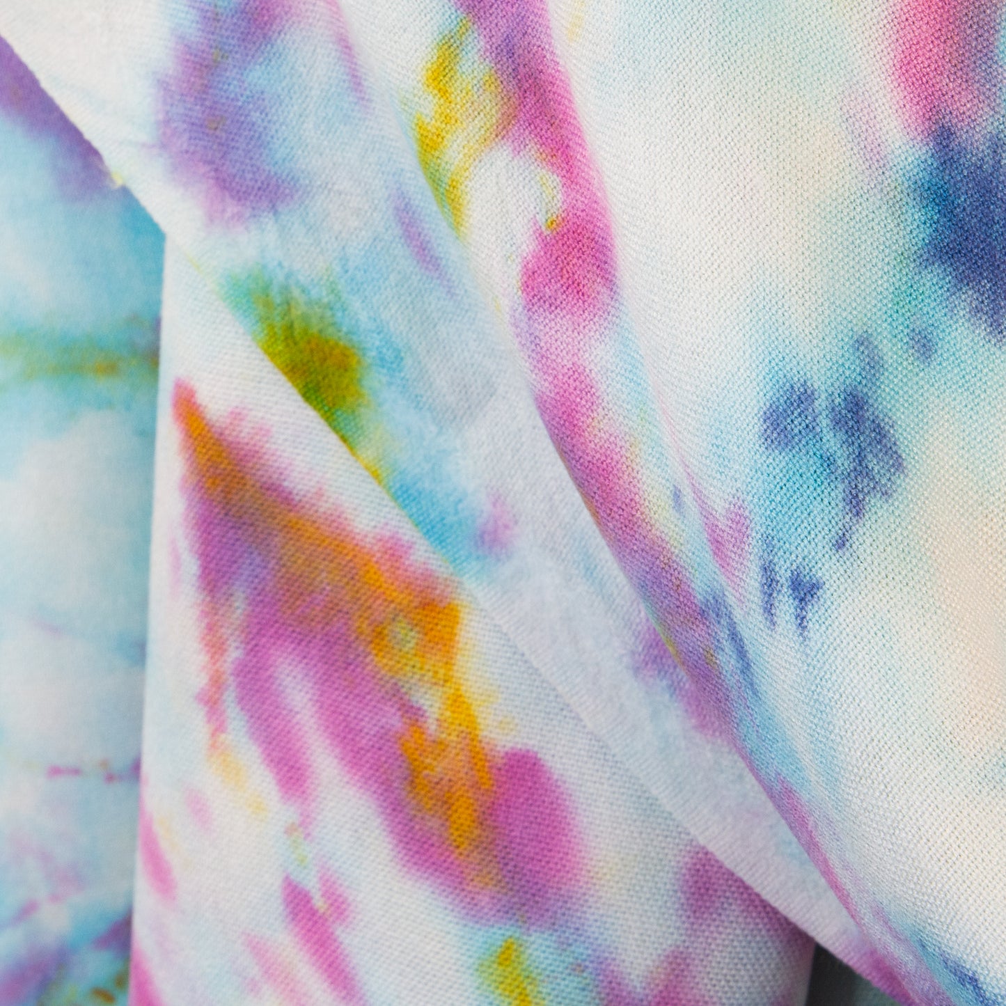 Eșarfă damă comodă, imprimeu tie-dye, 185 x 70 cm - Multicolor