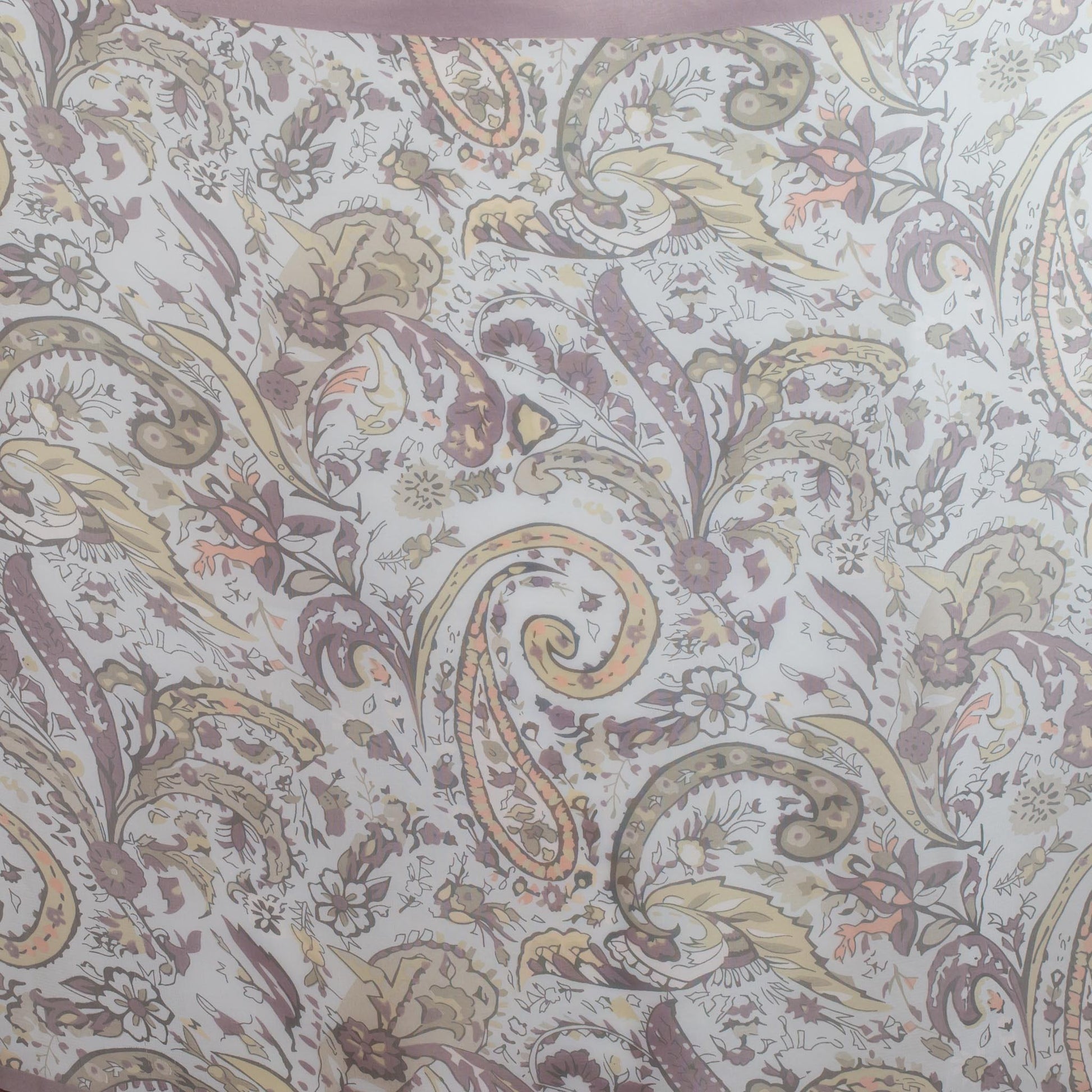 Eșarfă fină cu efect de mătase, imprimeu paisley garden, 160 x 50 cm - Sophisticated B*Tch