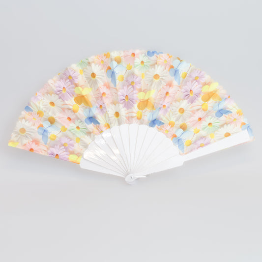 Evantai pliabil ușor, 23 cm, floral - Summer