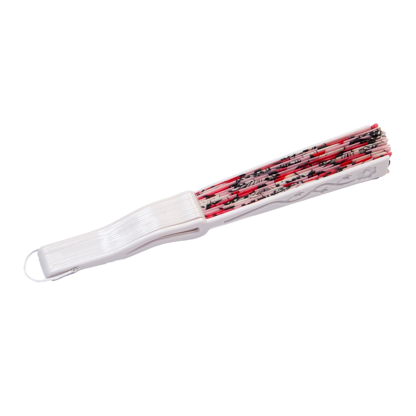 Evantai pliabil ușor, 23 cm, motiv fluturi - Pink Wings