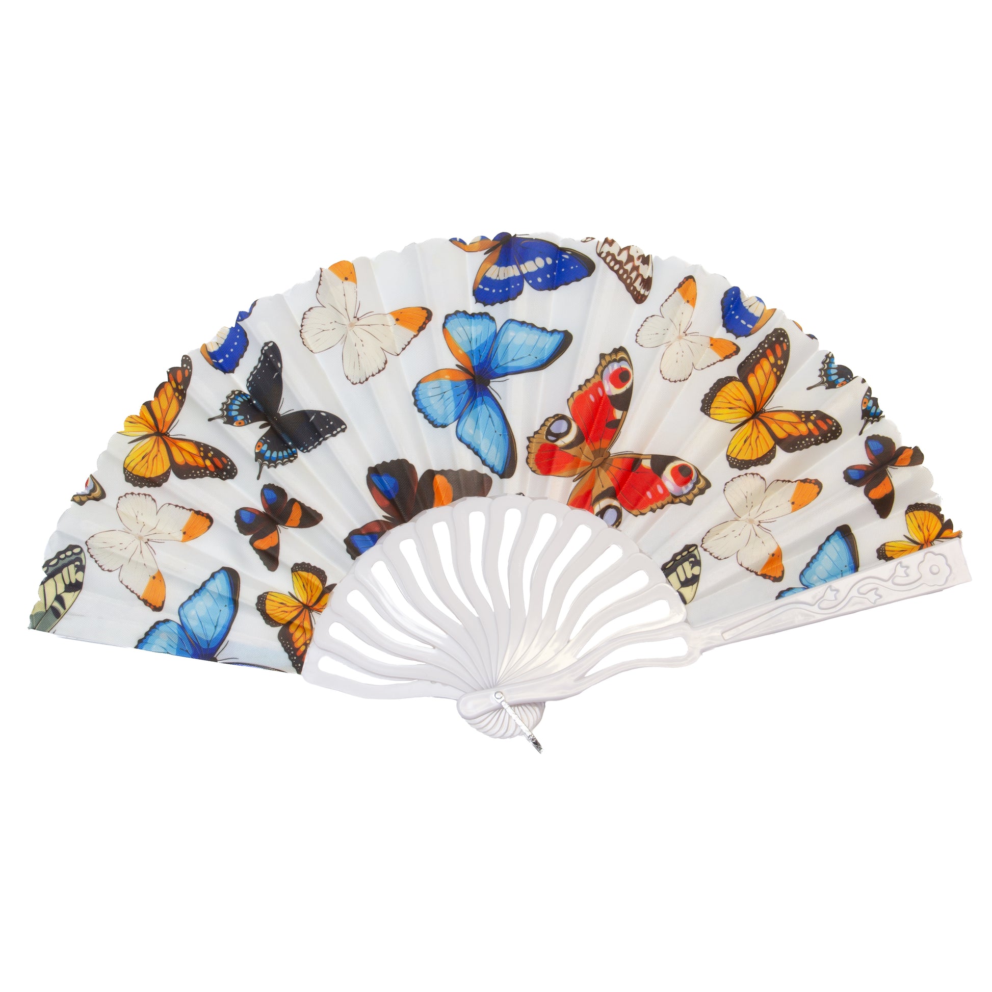 Evantai pliabil ușor, 23 cm, motiv fluturi - Wild Meadow