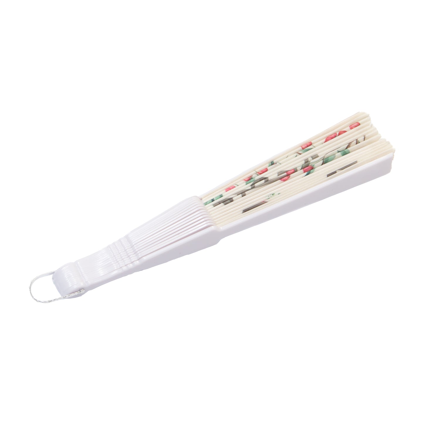 Evantai pliabil ușor, 23 cm, motiv grădină japoneză - Red Berries
