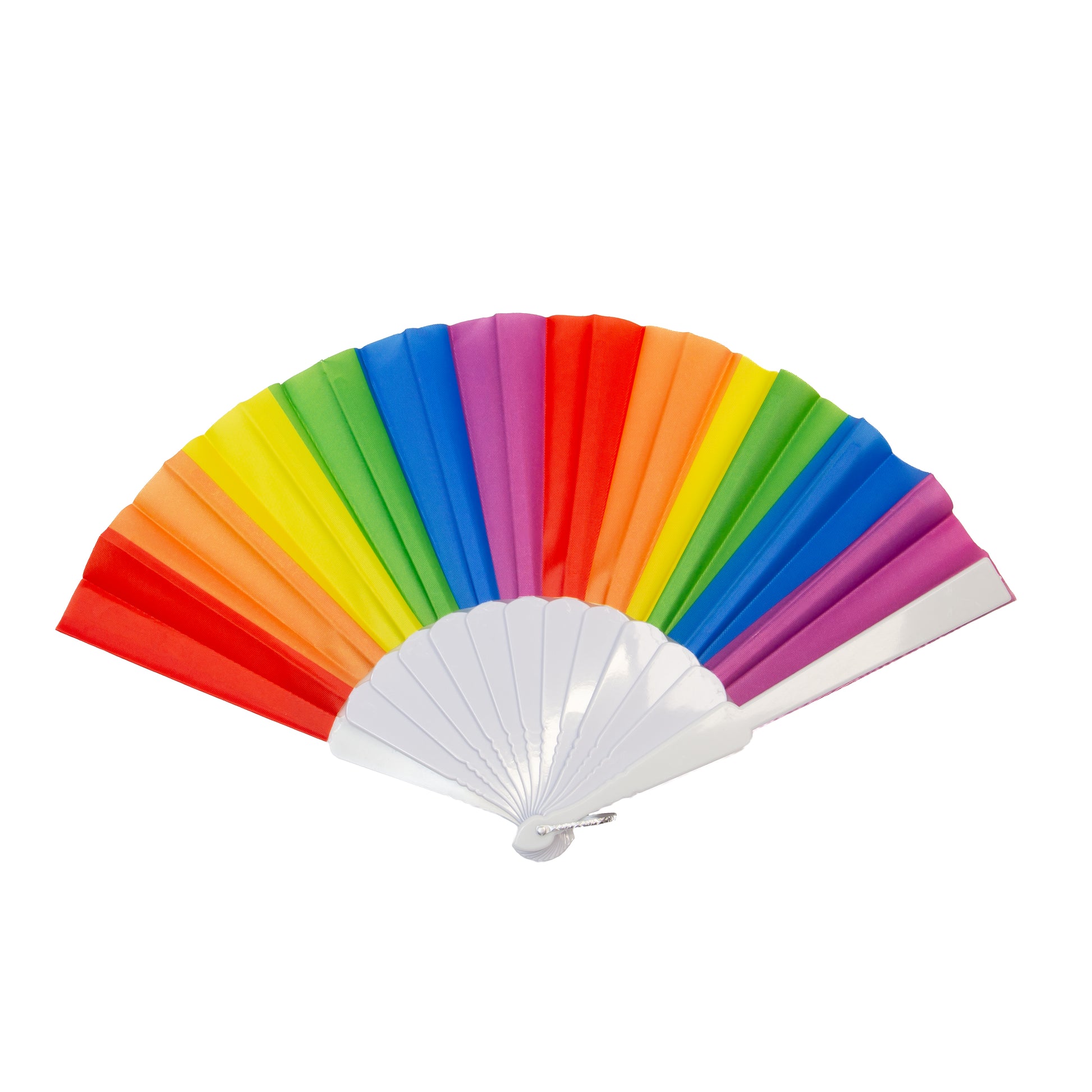 Evantai pliabil ușor, 23 cm, motiv Rainbow - Color Spectrum