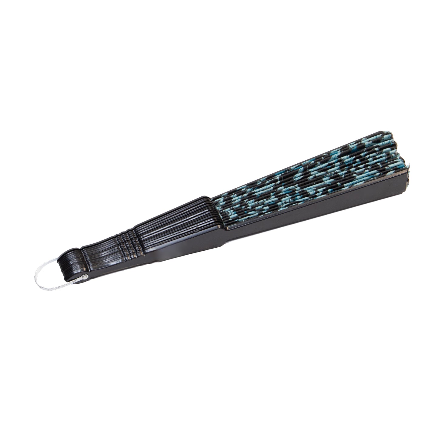 Evantai pliabil ușor, 23 cm, motiv Wild Style - Albastru