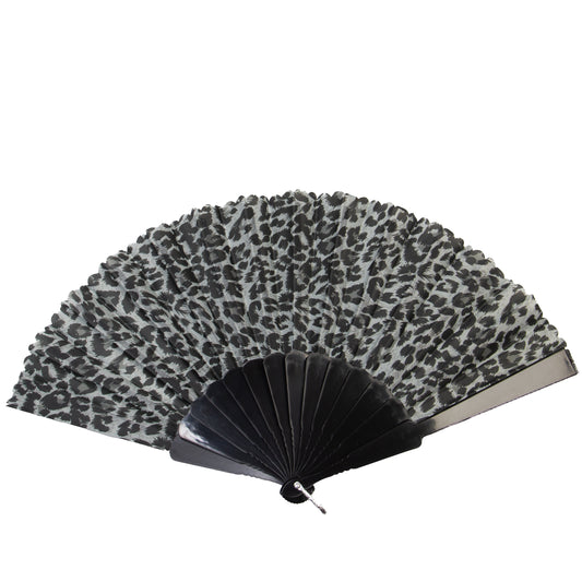 Evantai pliabil ușor, 23 cm, motiv Wild Style - Gri