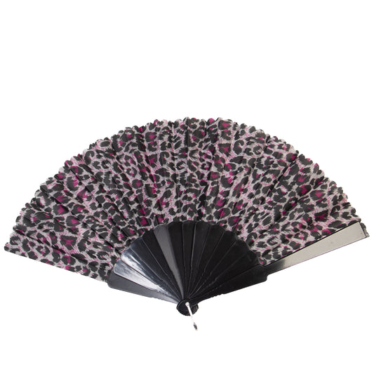 Evantai pliabil ușor, 23 cm, motiv Wild Style - Magenta