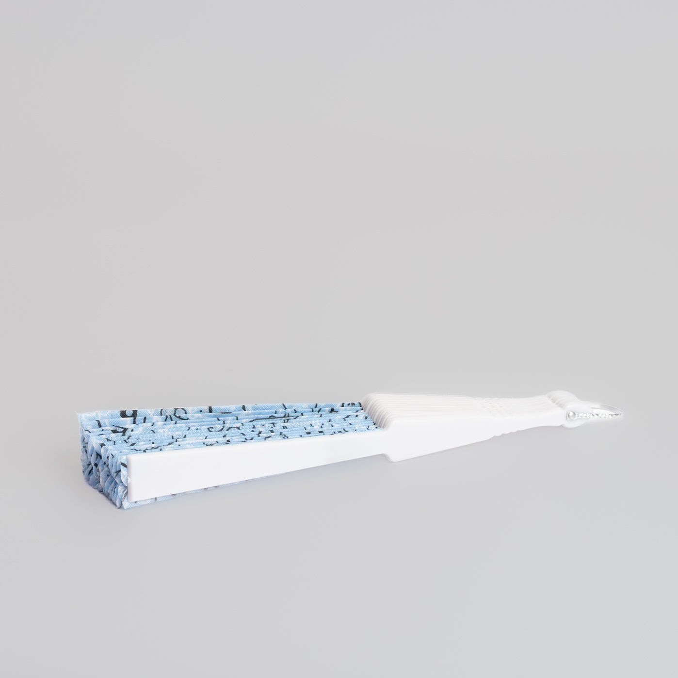 Evantai pliabil ușor, 23 cm, paisley - Albastru