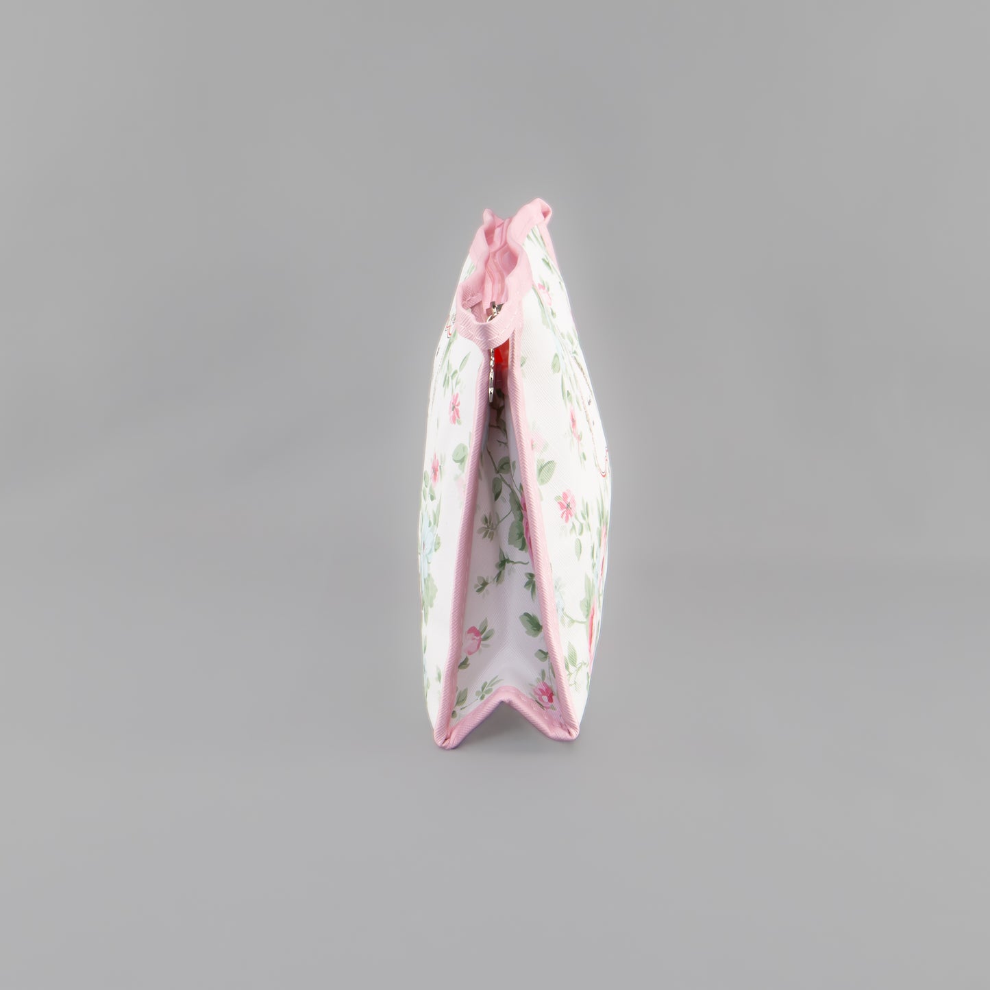 Geantă cosmetice Always be happy - Alb, Roz