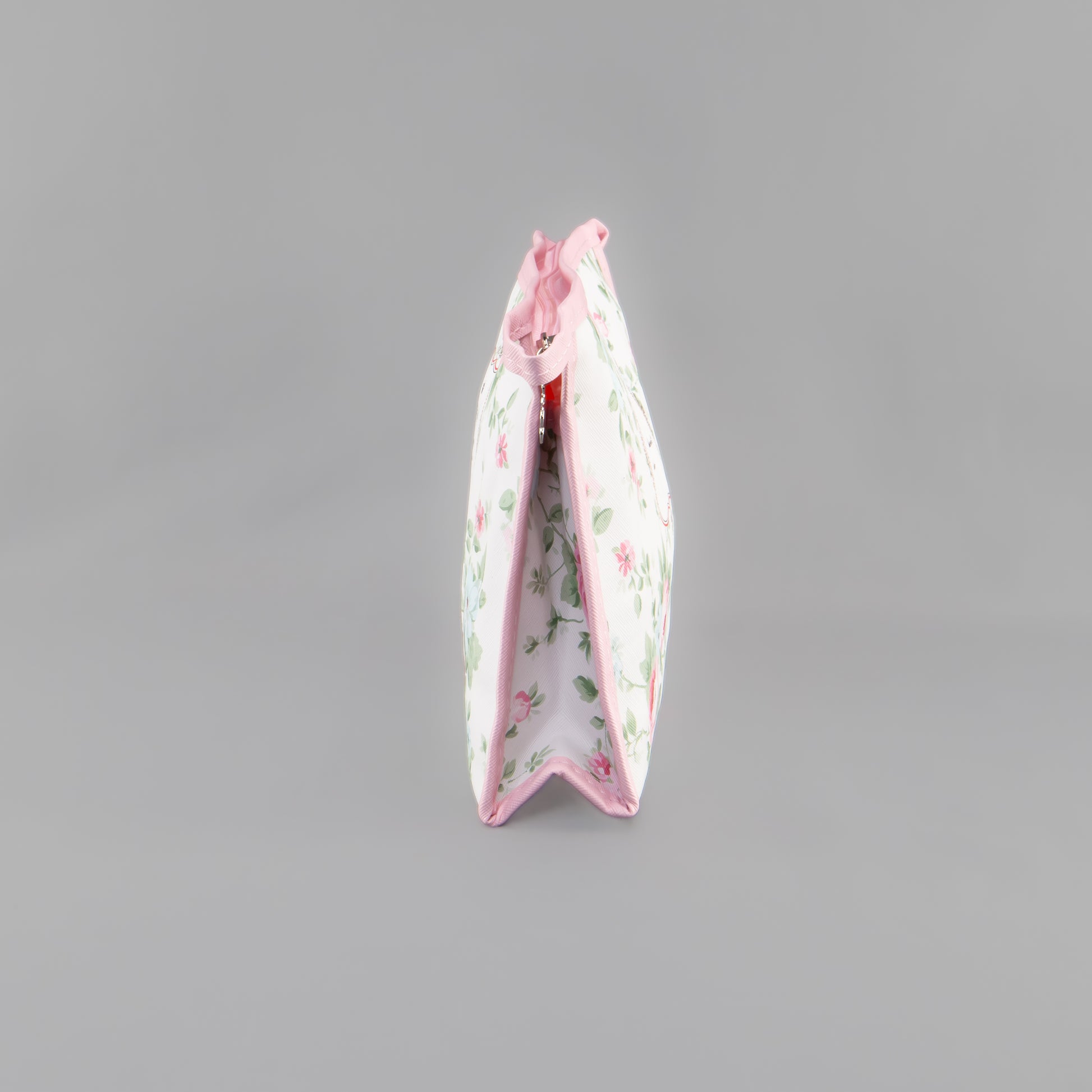 Geantă cosmetice Always be happy - Alb, Roz