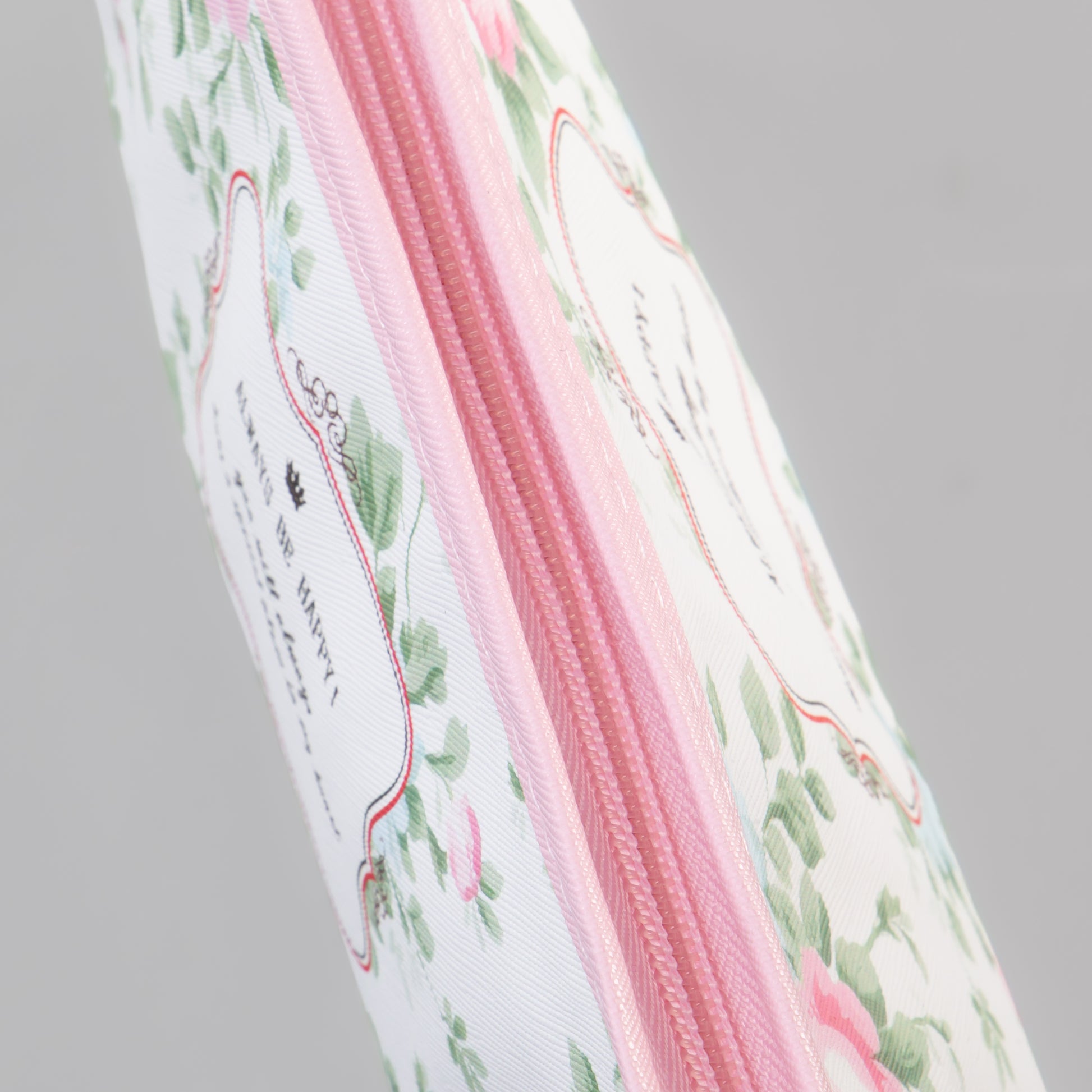 Geantă cosmetice Always be happy - Alb, Roz