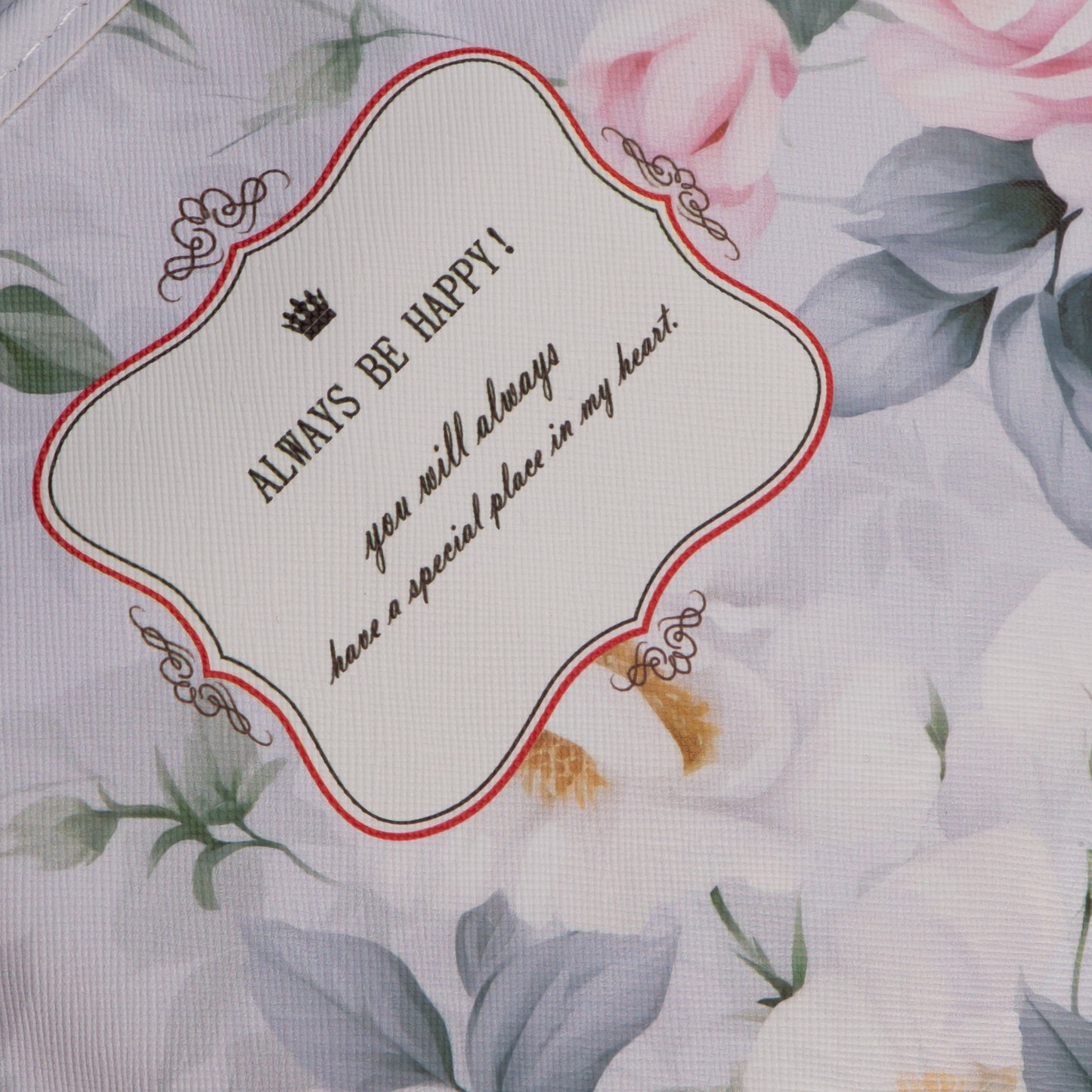 Geantă cosmetice Always be happy - Gri, Roz