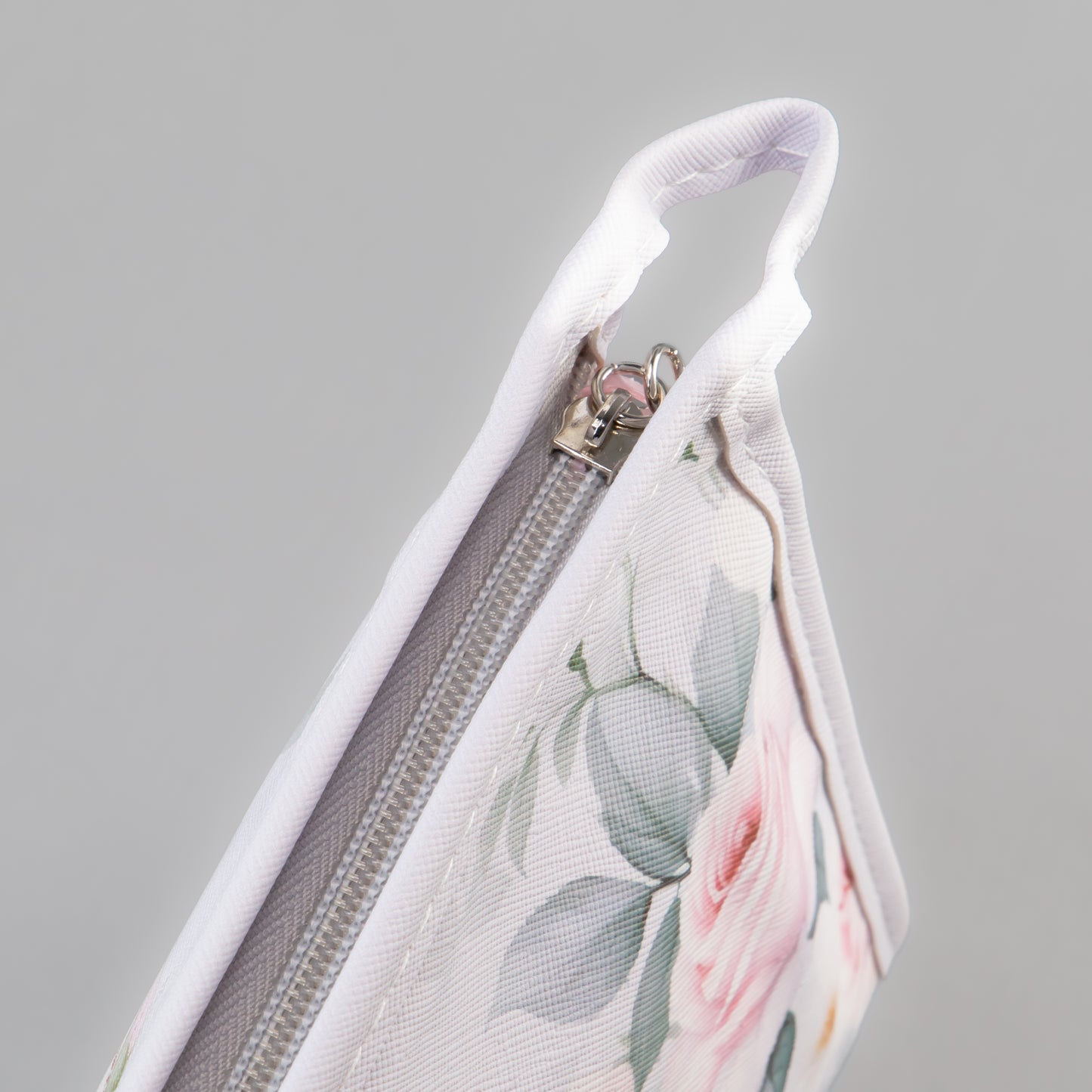 Geantă cosmetice Always be happy - Gri, Roz