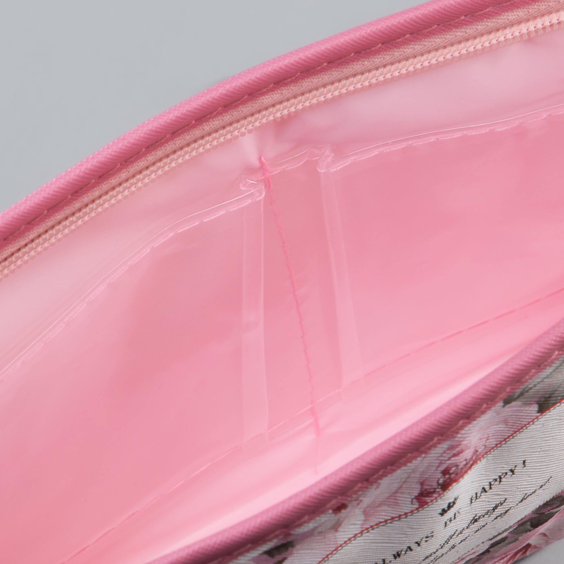 Geantă cosmetice Always be happy - Roz