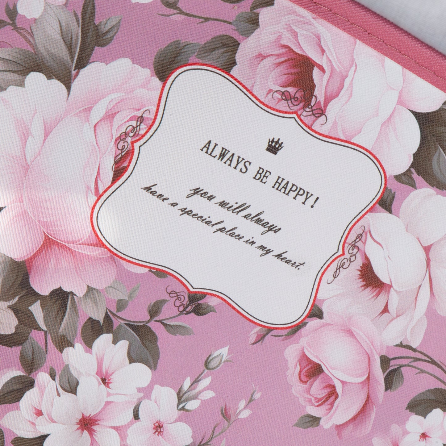 Geantă cosmetice Always be happy - Roz