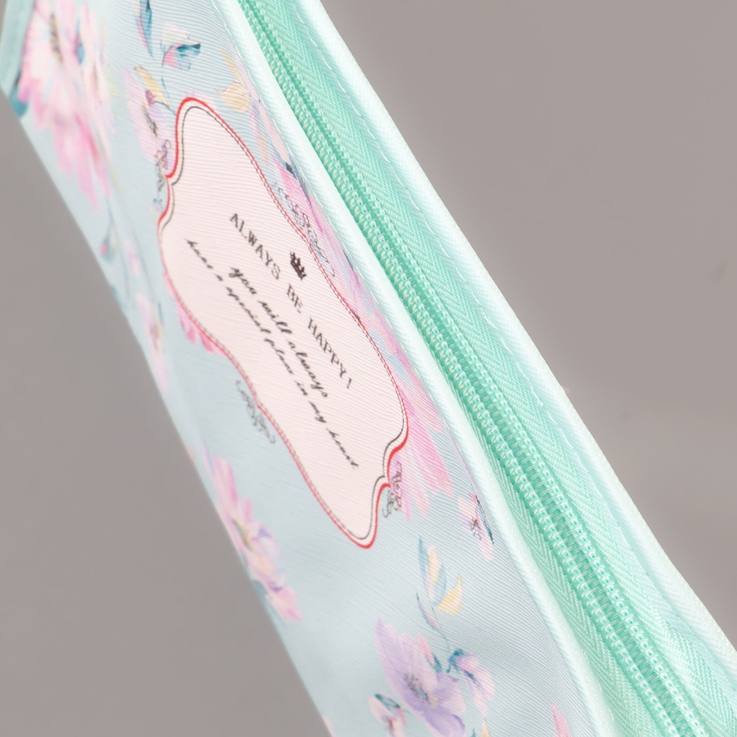 Geantă cosmetice Always be happy - Turcoaz