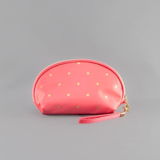 Geantă cosmetice cu imprimeu de steluțe - Portocaliu